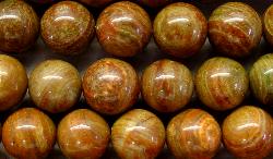 Halbedelsteinperlen 
 aus Brown Malachite