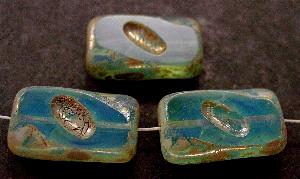 Glasperlen / Table Cut Beads
 Opalglas
 geschliffen mit picasso finish
