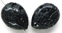 Steinperlen 
 aus Black Lava