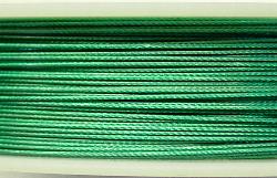 Edelstahldraht
 nylonummantelt,smaragdgrün
 
